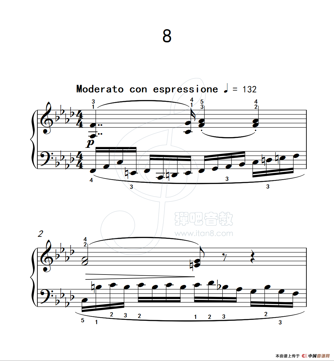 练习曲 8（克拉莫钢琴练习曲60首）