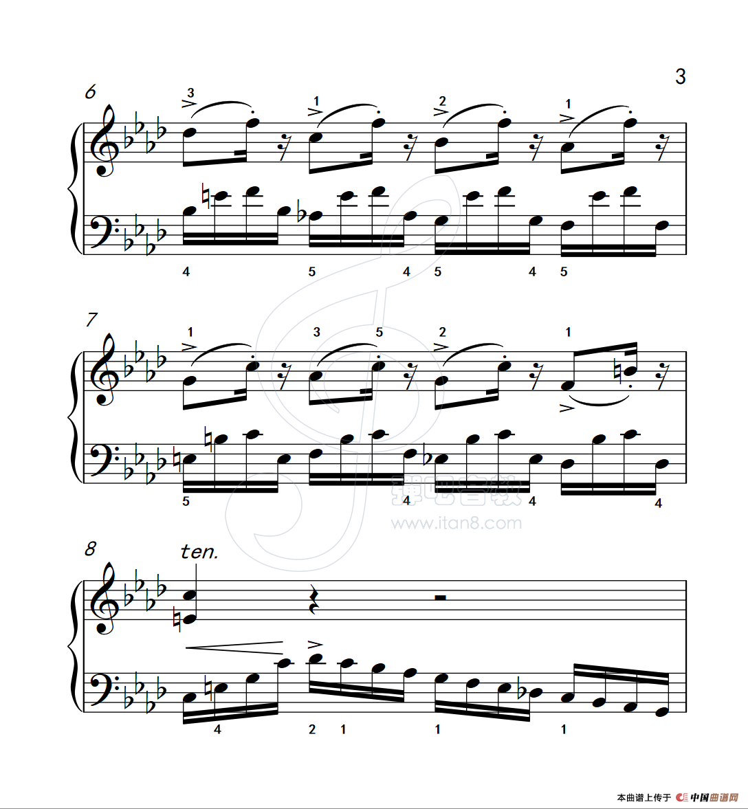 练习曲 8（克拉莫钢琴练习曲60首）