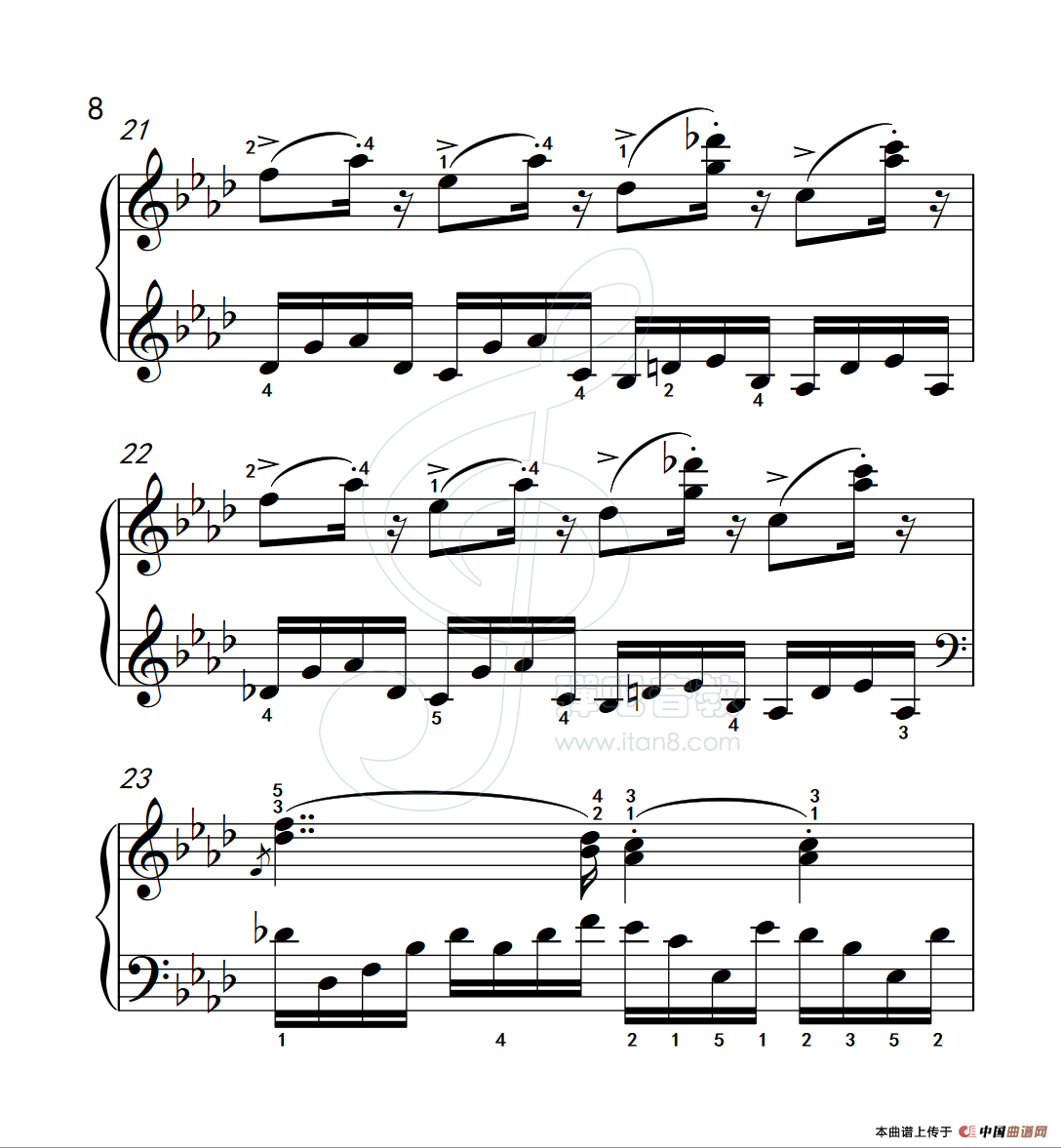 练习曲 8（克拉莫钢琴练习曲60首）