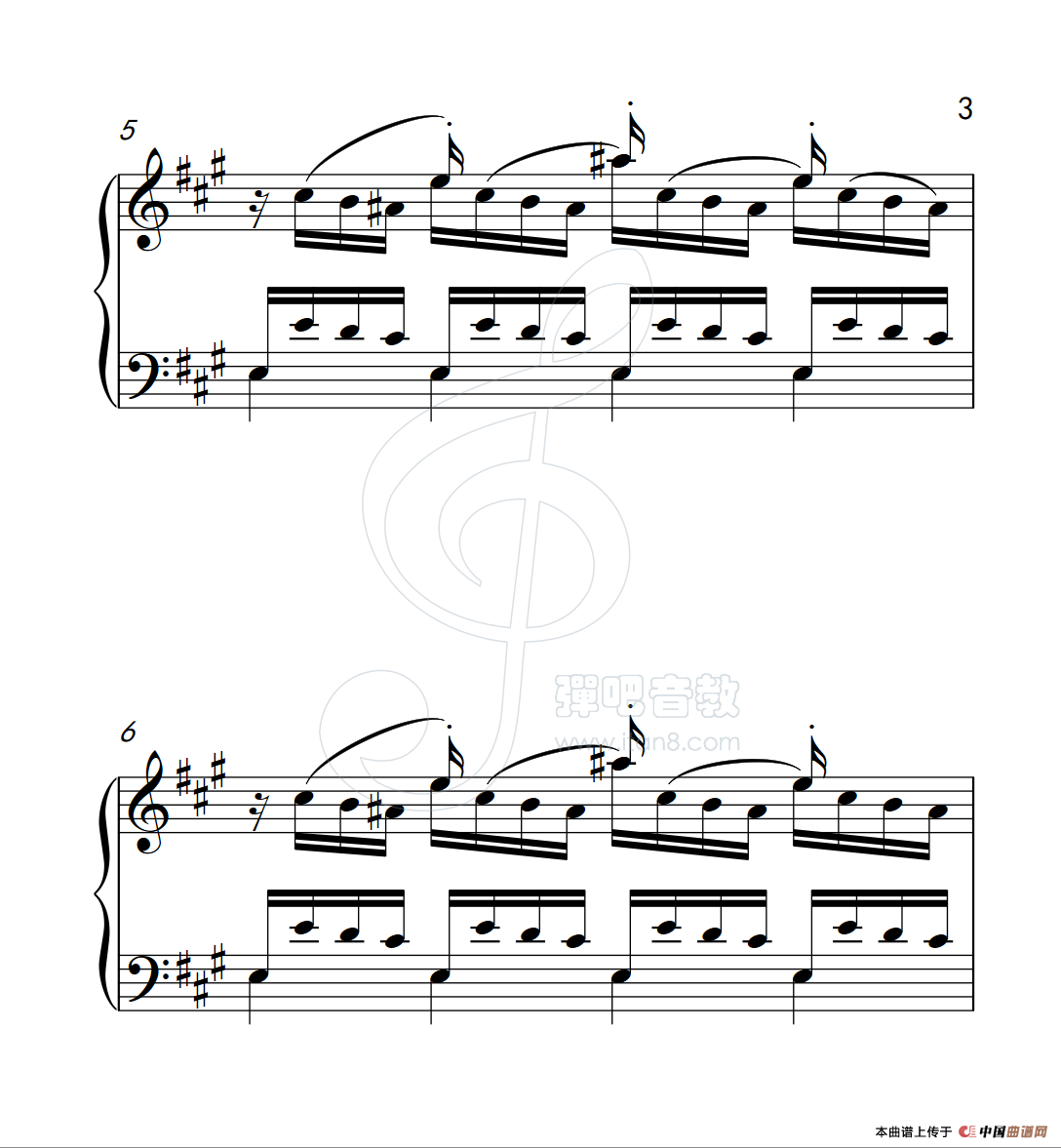 练习曲 6（克拉莫钢琴练习曲60首）