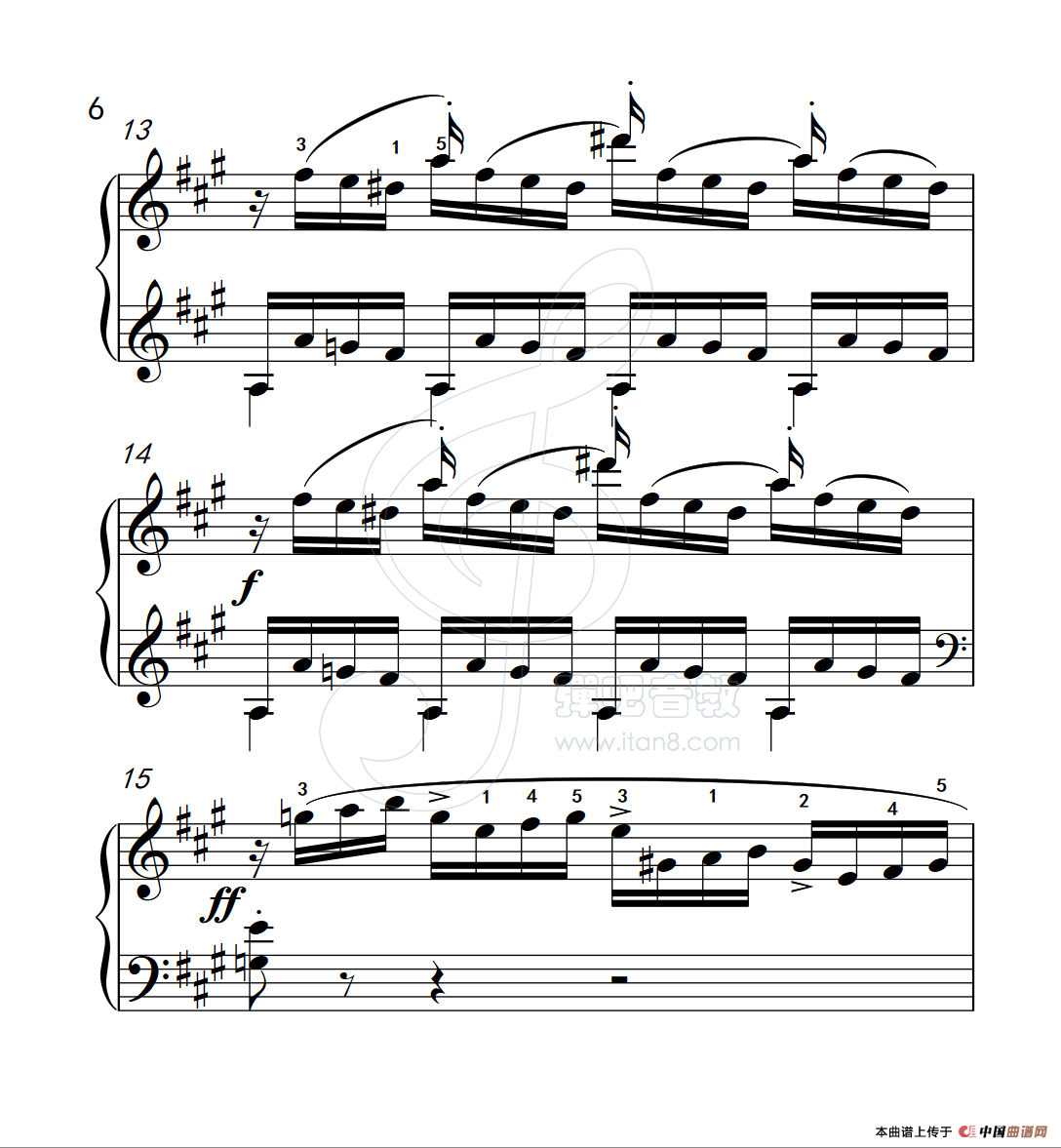 练习曲 6（克拉莫钢琴练习曲60首）