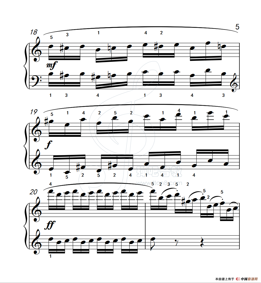 练习曲 5（克拉莫钢琴练习曲60首）