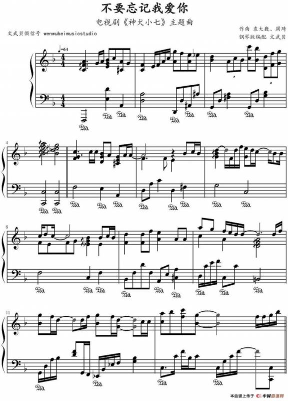 不要忘记我爱你（电视剧《神犬小七》主题曲）