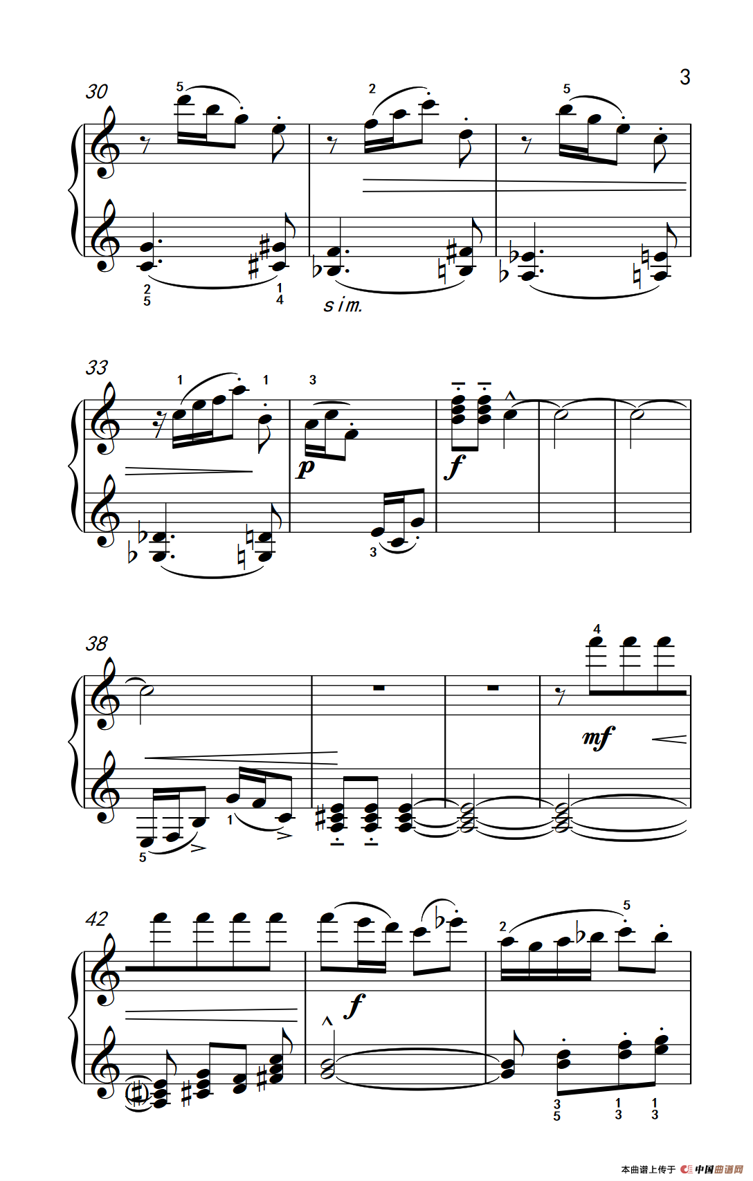 小丑（巴托克 小宇宙 钢琴教程 5）