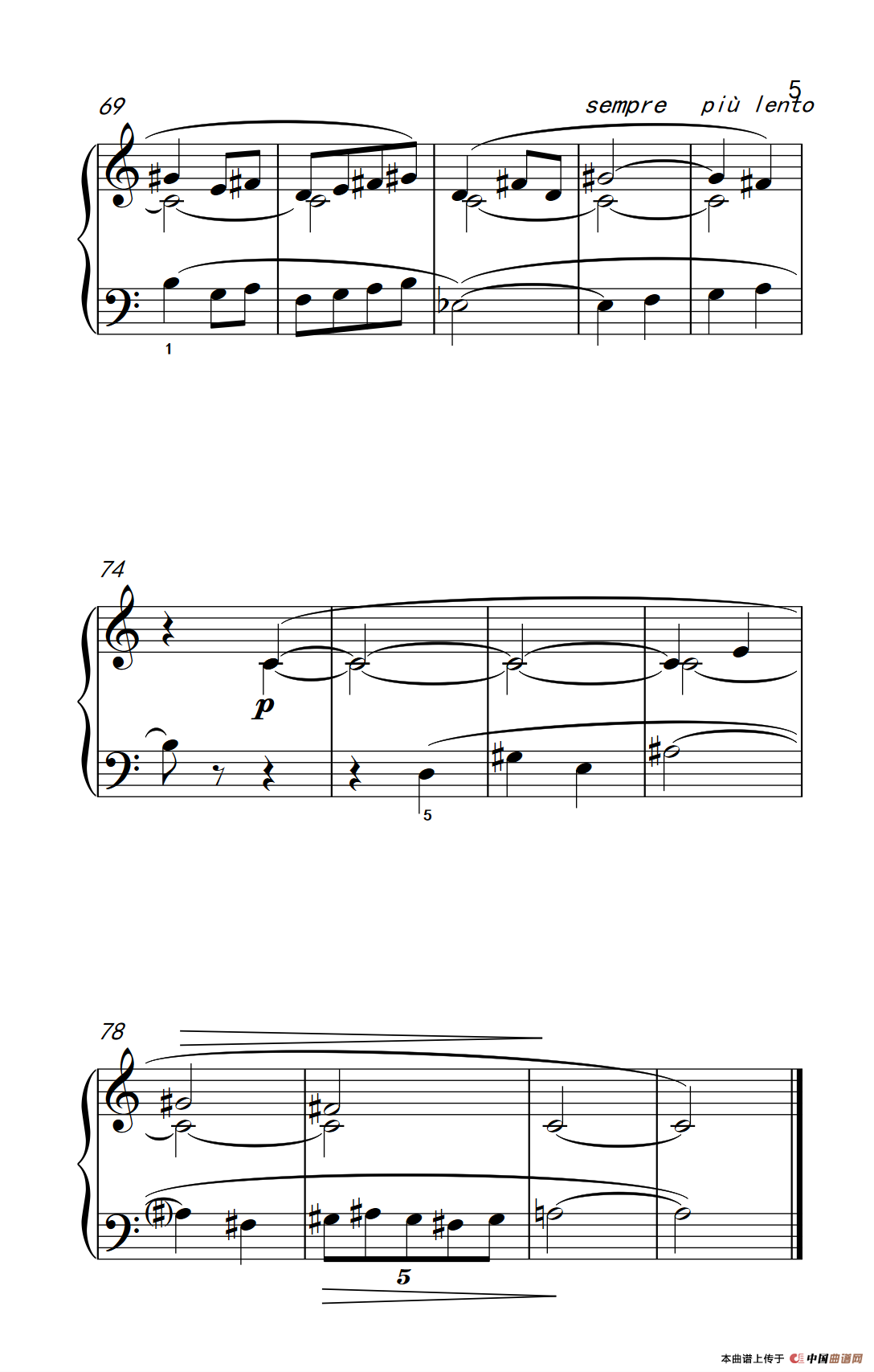 全音音阶（巴托克 小宇宙 钢琴教程 5）
