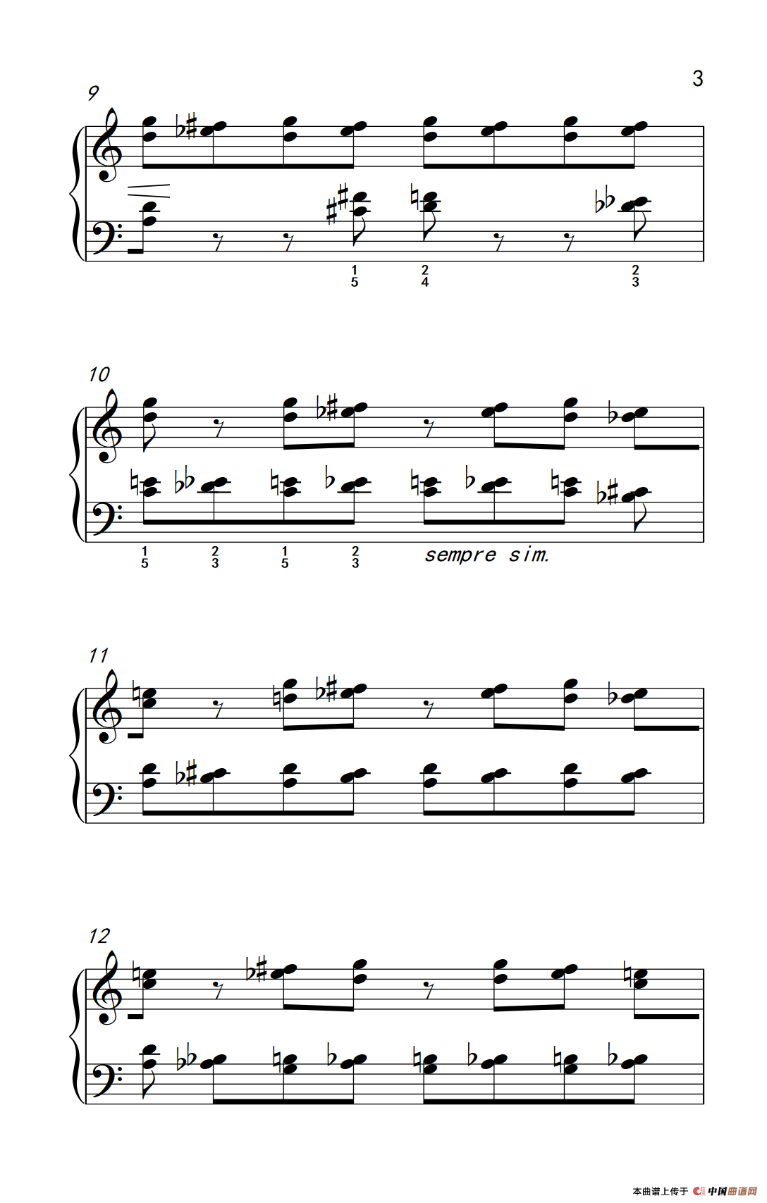 无穷动（巴托克 小宇宙 钢琴教程 5）