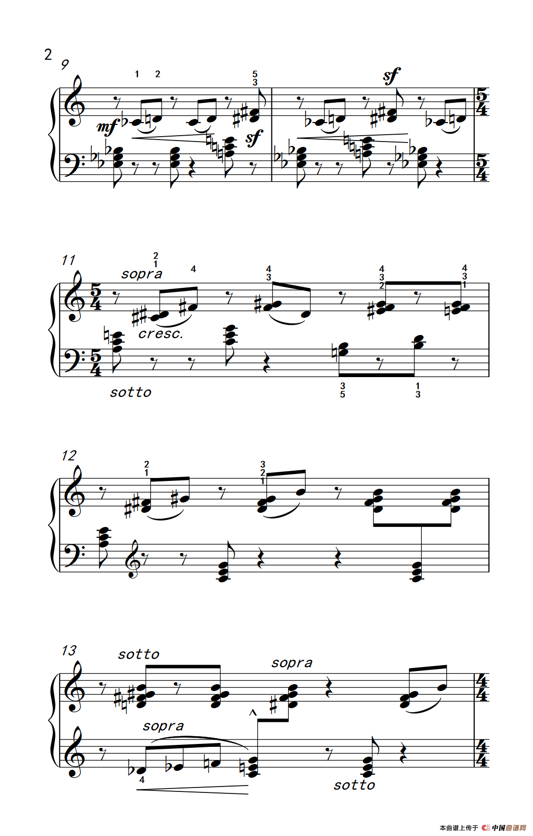 切分音（三）（巴托克 小宇宙 钢琴教程 5）