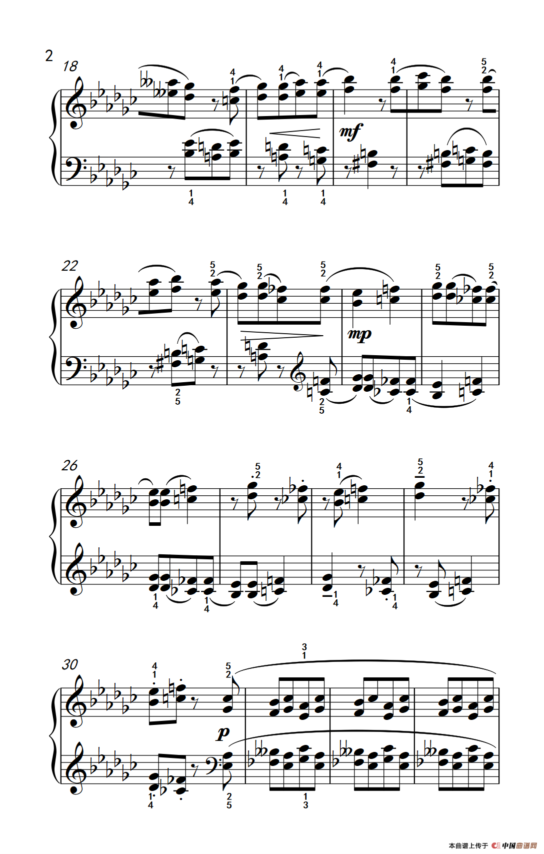 四度音程（巴托克 小宇宙 钢琴教程 5）