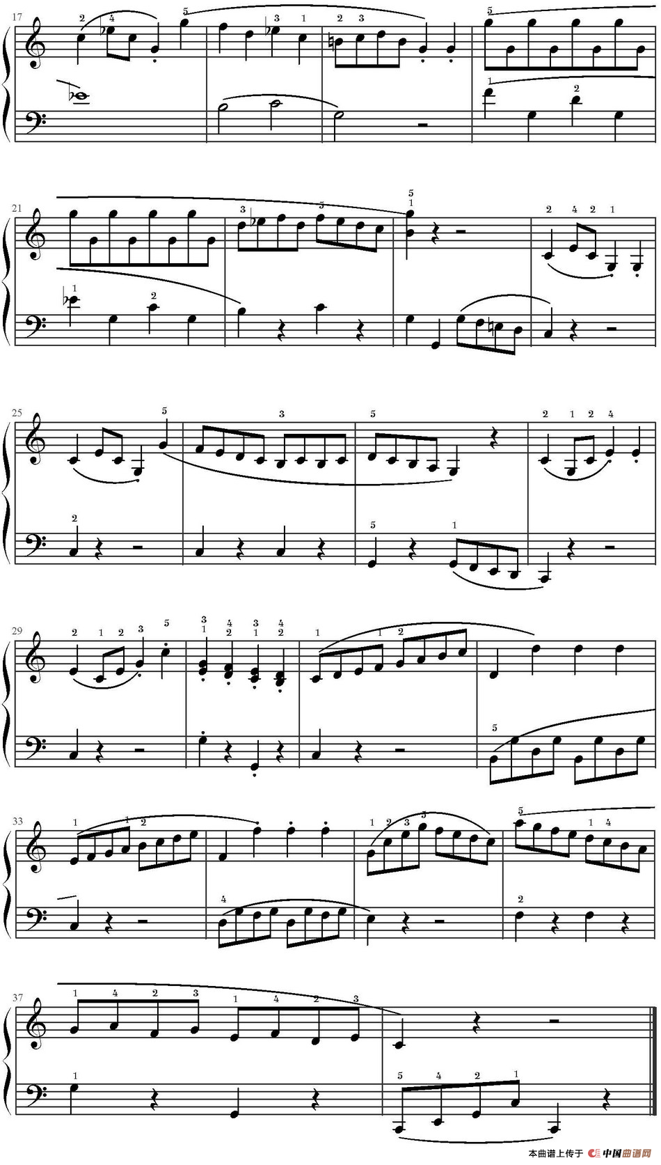 小奏鸣曲第一乐章（克列门蒂Op.36，No.1）