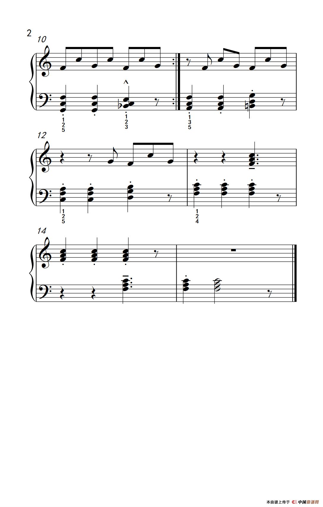 附录：基础练习 33（巴托克 小宇宙 钢琴教程 4）