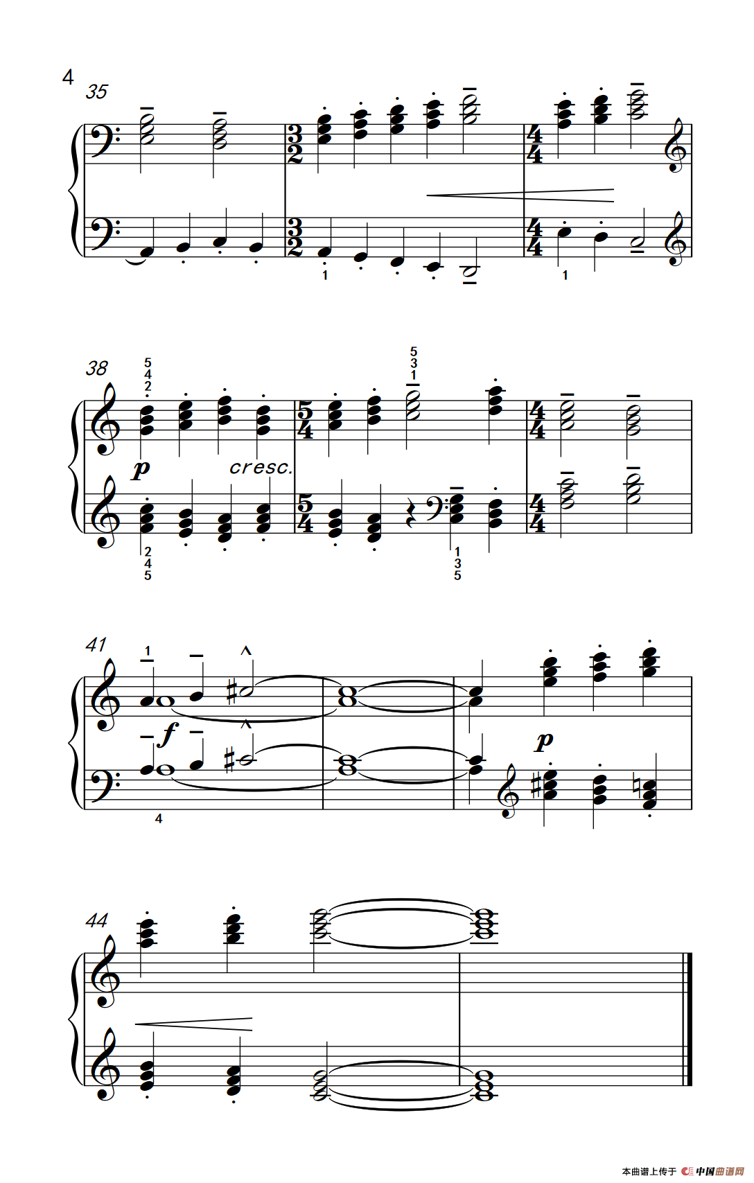 三和弦（巴托克 小宇宙 钢琴教程 4）