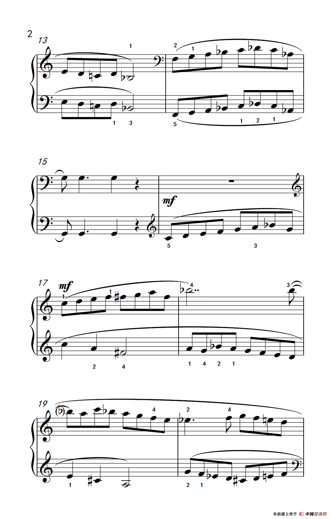 歌曲（巴托克 小宇宙 钢琴教程 4）