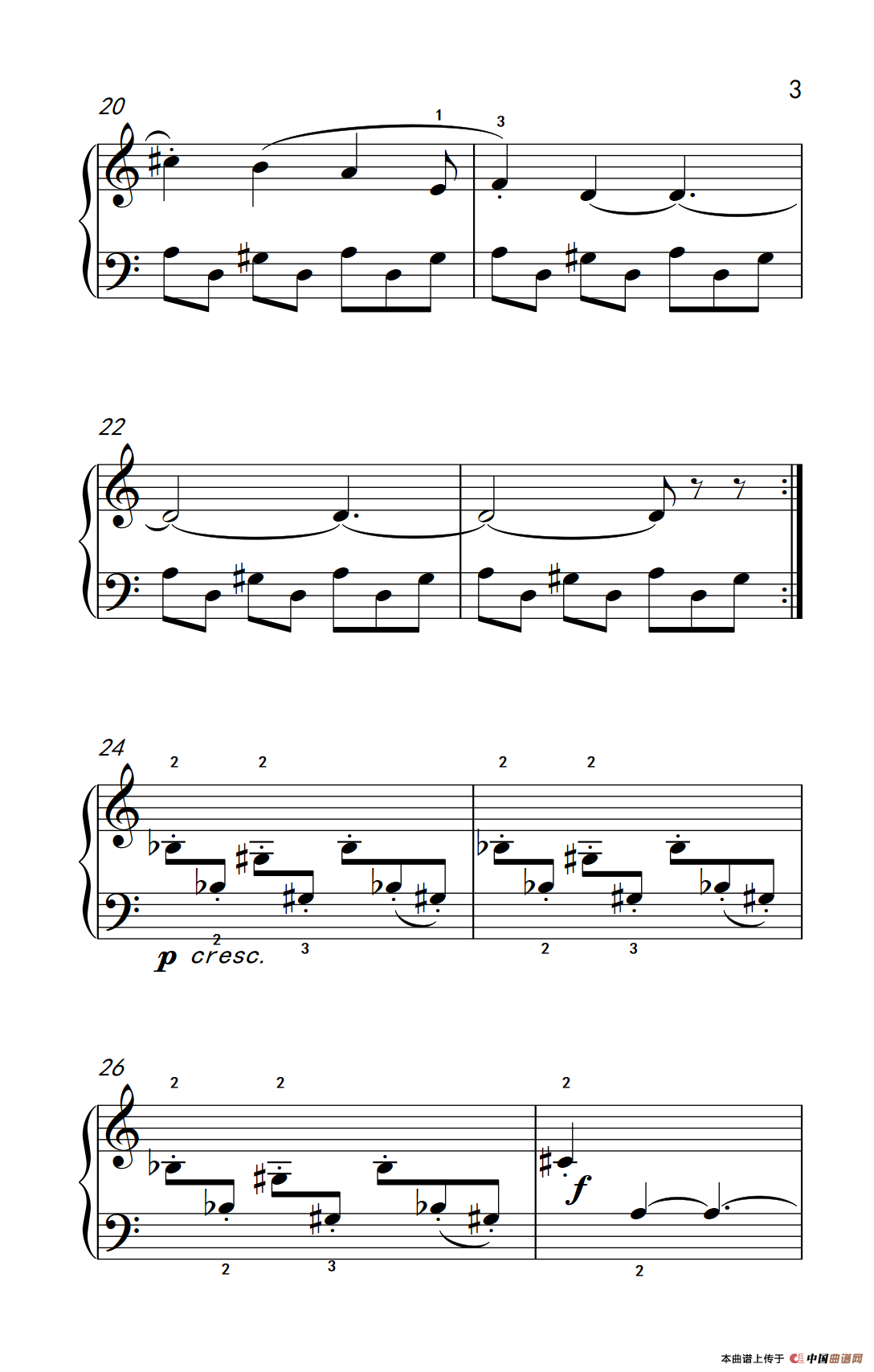 保加利亚节奏（一）（巴托克 小宇宙 钢琴教程 4）