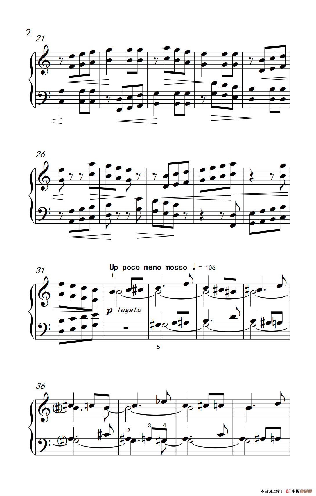 民间曲调变奏（巴托克 小宇宙 钢琴教程 4）