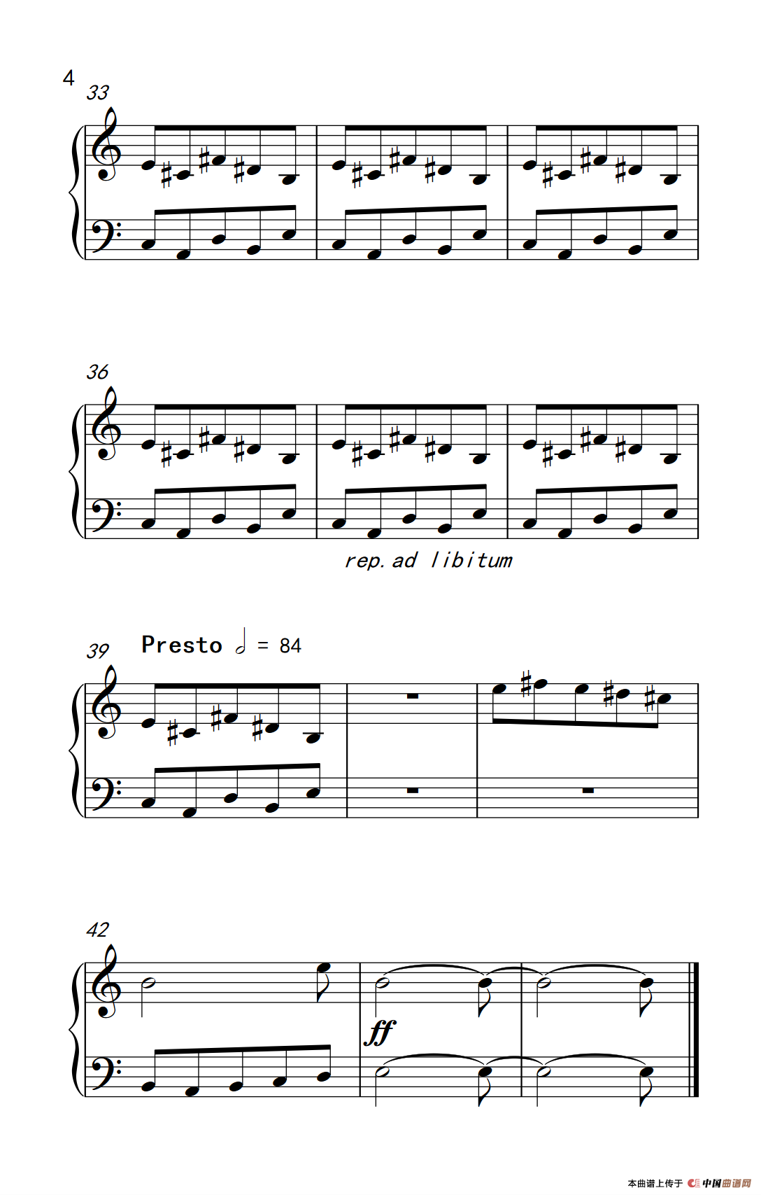 大调和小调（巴托克 小宇宙 钢琴教程 4）