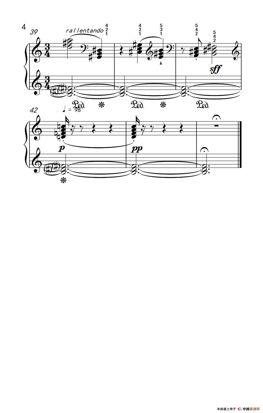 泛音（巴托克 小宇宙 钢琴教程 4）