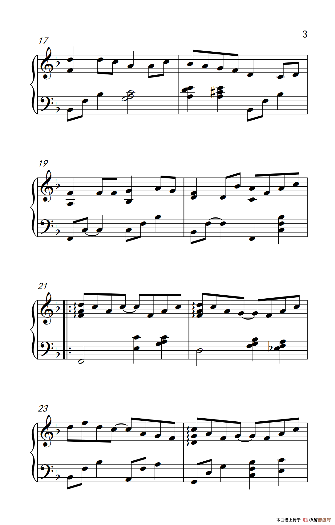 一首简单的歌（《弹吧音教》制谱版）