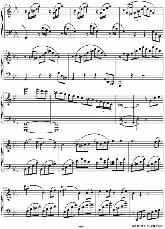 c小调第八钢琴奏鸣曲第三乐章（作品13号“悲怆”）