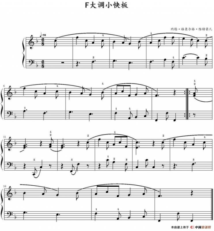 F大调小快板
