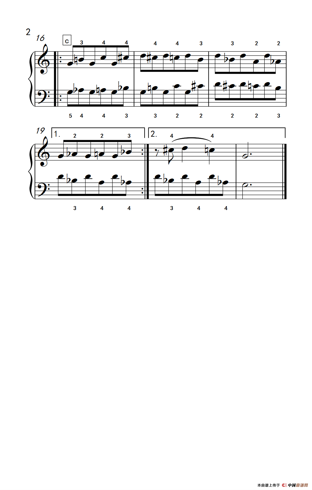 附录：基础练习 26（巴托克 小宇宙 钢琴教程 3）