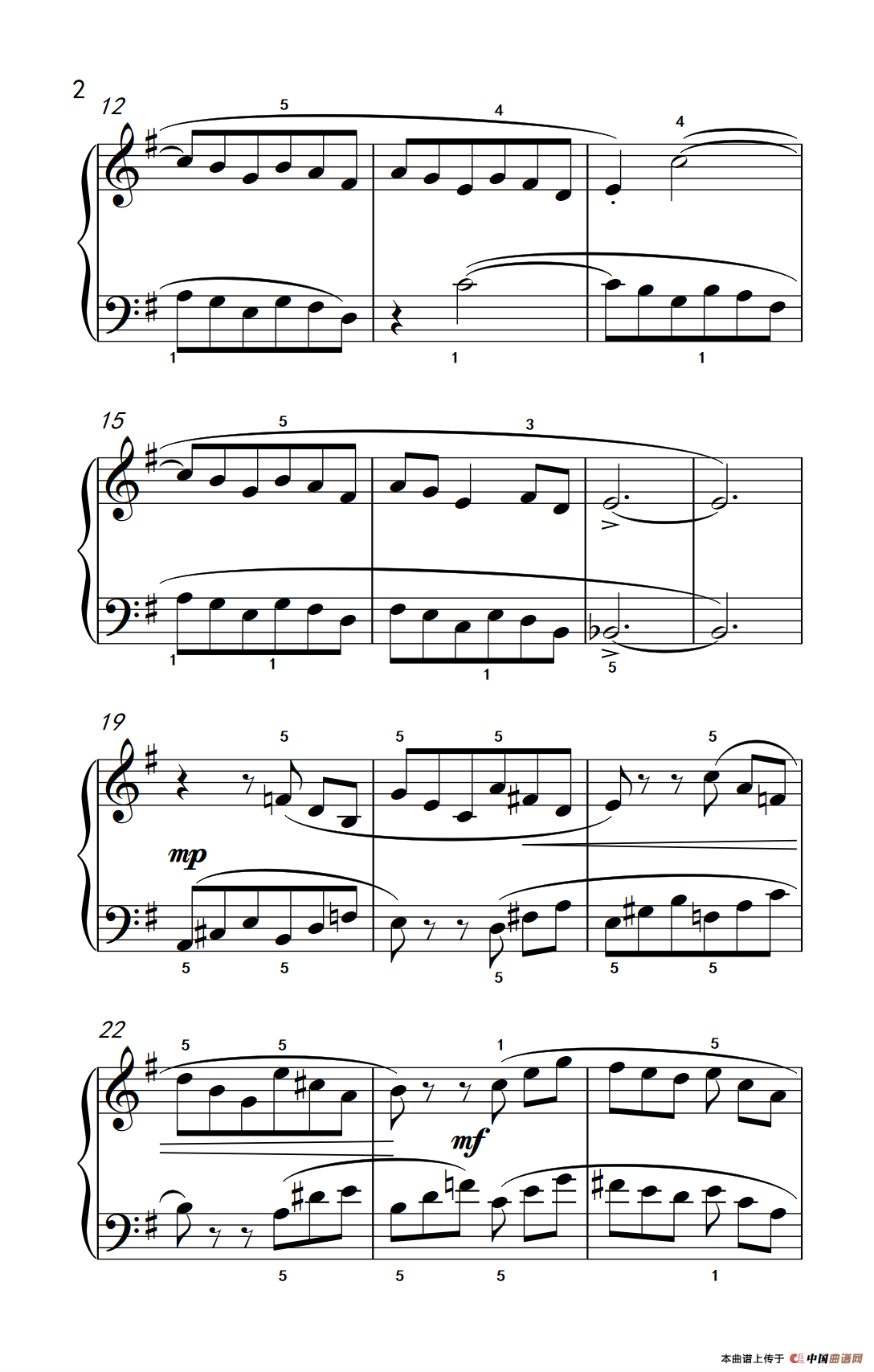 颠簸（巴托克 小宇宙 钢琴教程 3）