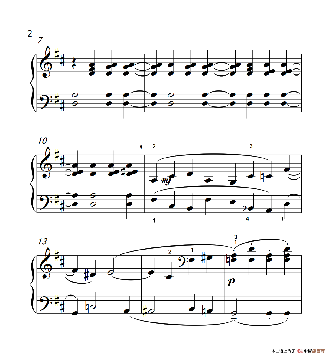 狐狸之歌 b（巴托克 小宇宙 钢琴教程 3）