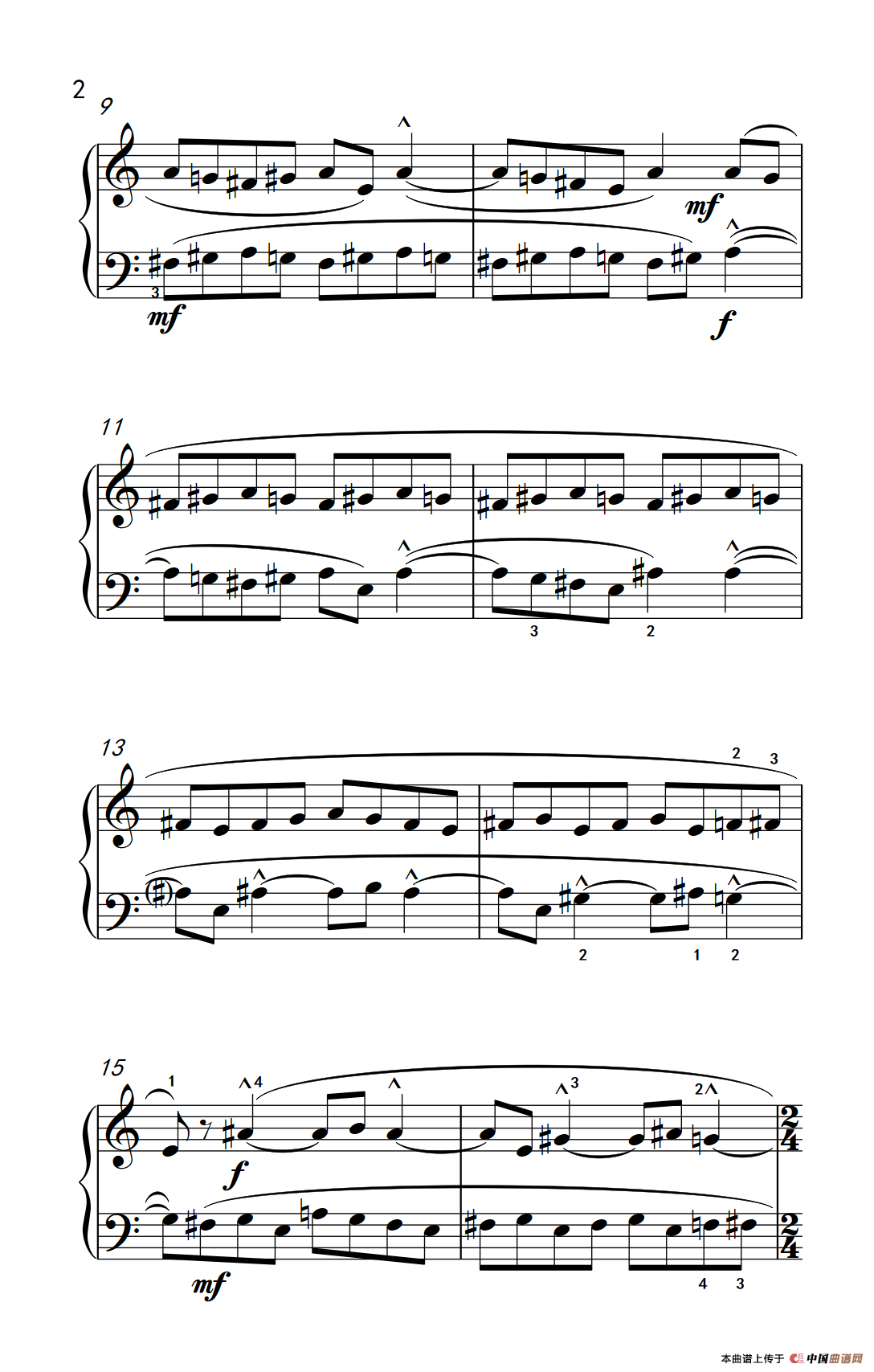 半音阶创意曲（二）（巴托克 小宇宙 钢琴教程 3）