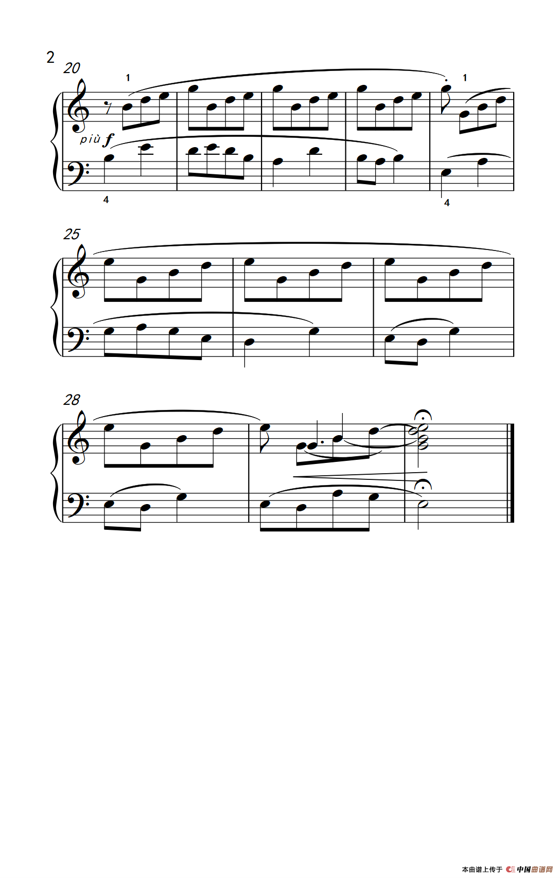 五声音阶（巴托克 小宇宙 钢琴教程 3）