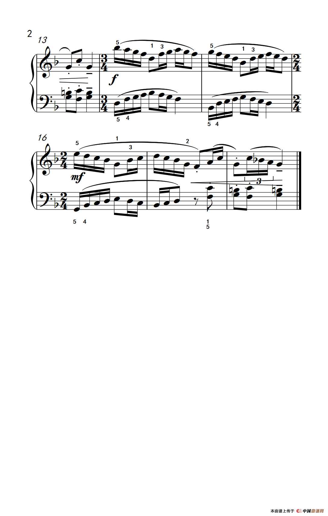 小练习曲（巴托克 小宇宙 钢琴教程 3）