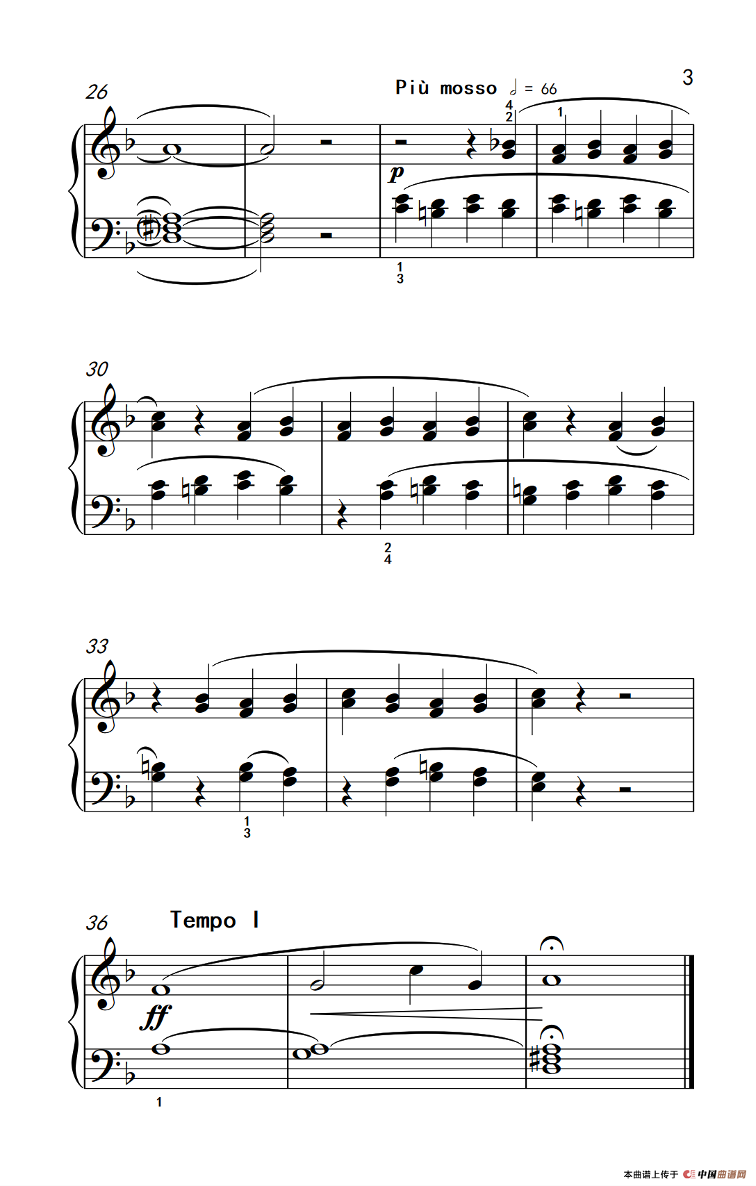 三度音程（巴托克 小宇宙 钢琴教程 3）