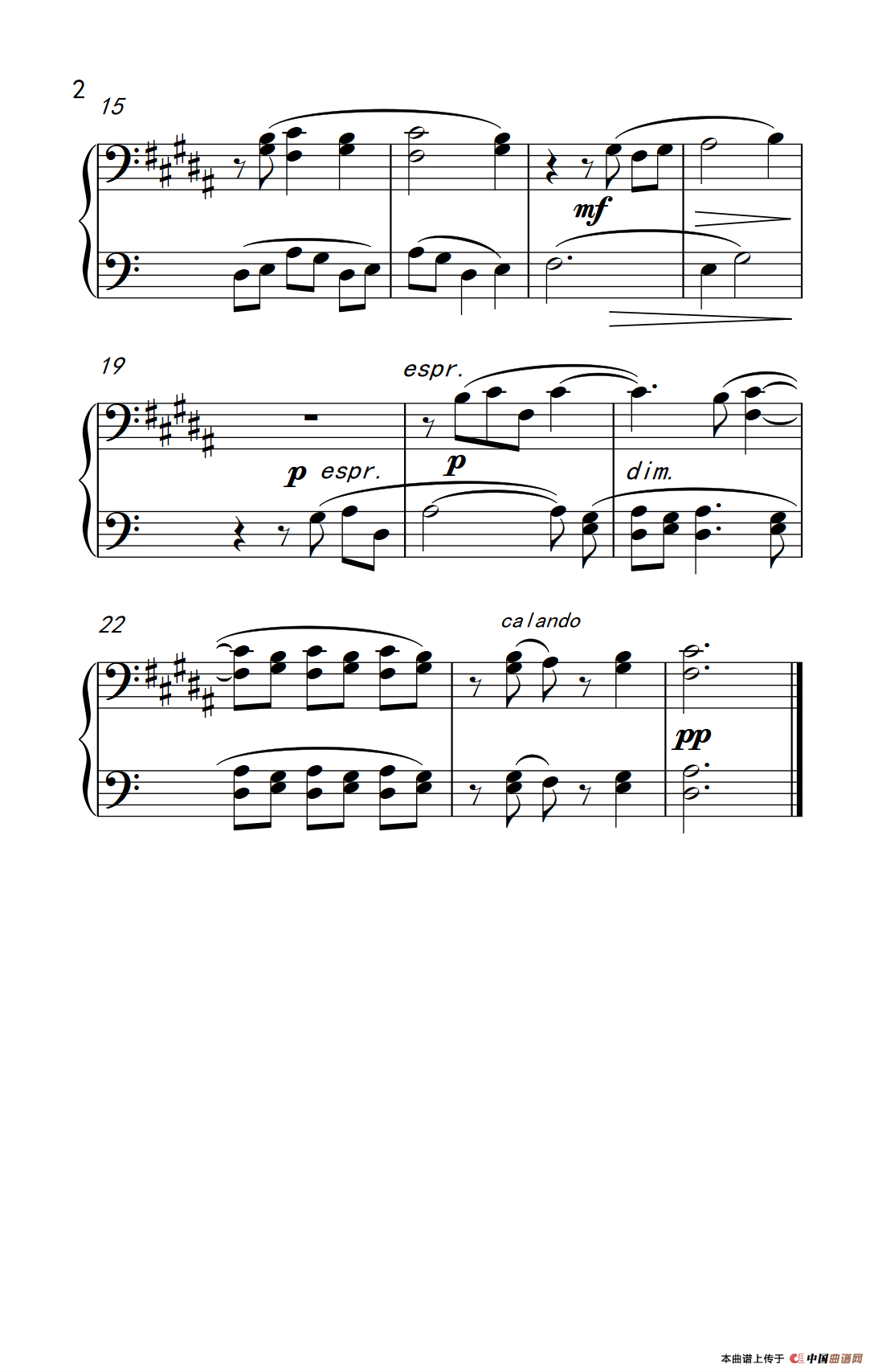 旋律对双音符（巴托克 小宇宙 钢琴教程 3）