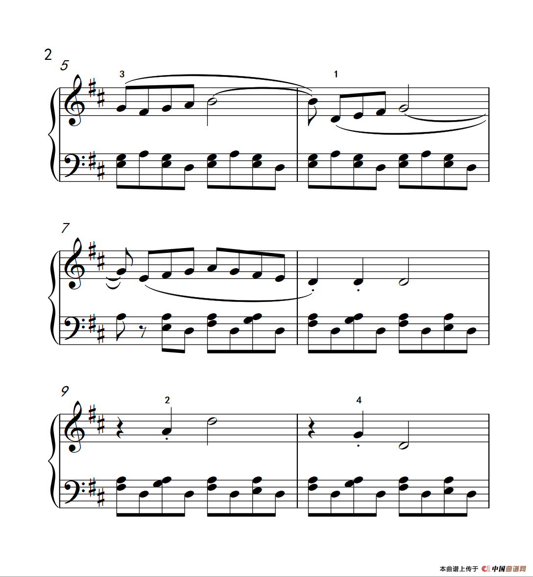 匈牙利舞曲 钢琴一（巴托克 小宇宙 钢琴教程 3）