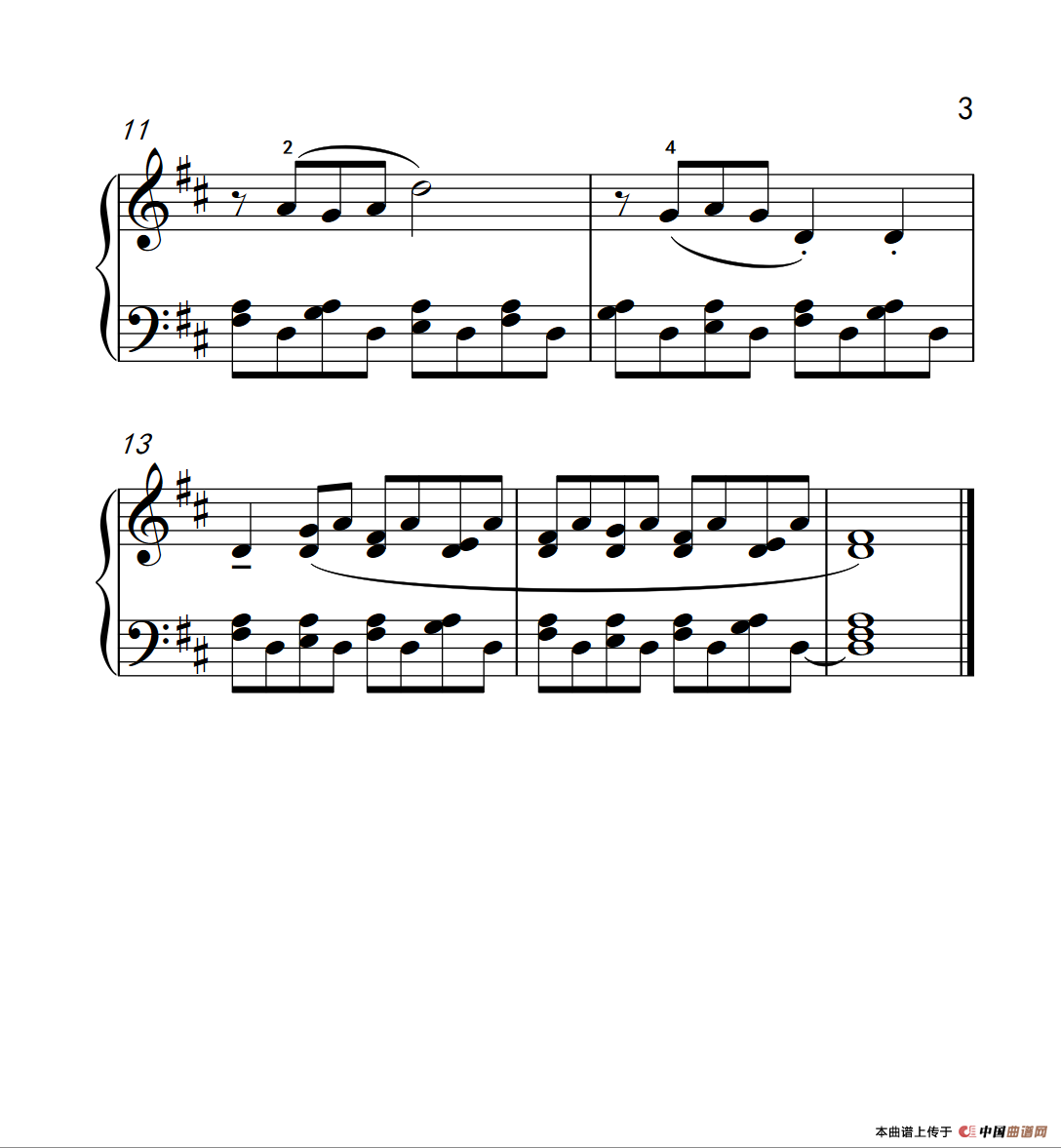 匈牙利舞曲 钢琴一（巴托克 小宇宙 钢琴教程 3）