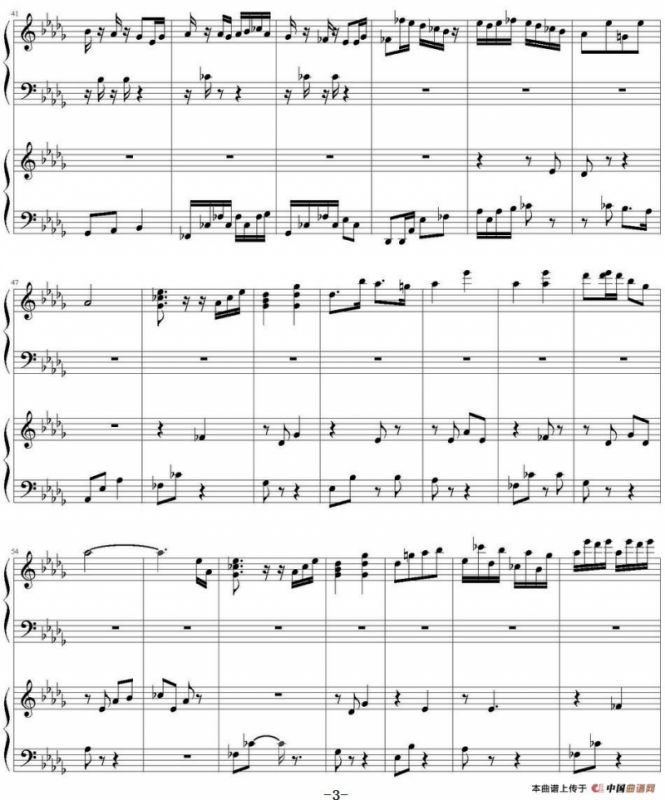 Flower Dance（花舞）（四手联弹）