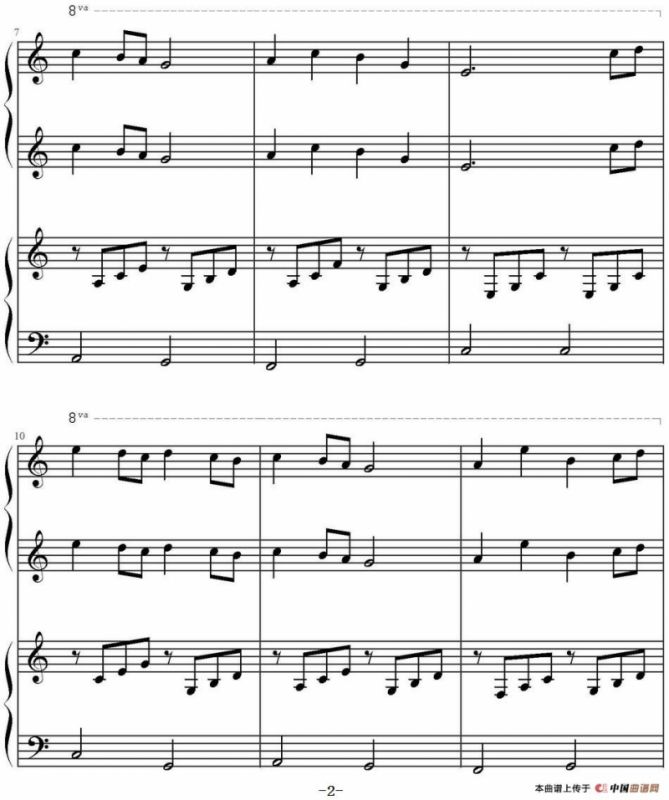 星月神话（四手联弹）