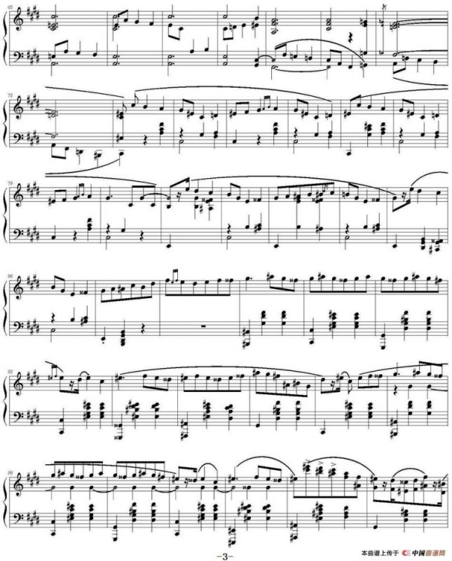 肖邦《升C小调马祖卡》Op.41 No.4