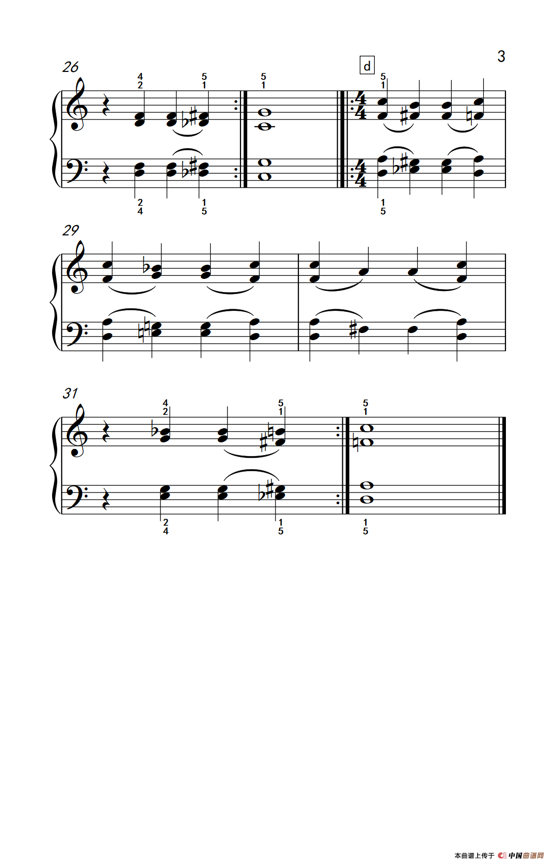 附录：基础练习 18（巴托克 小宇宙 钢琴教程 2）