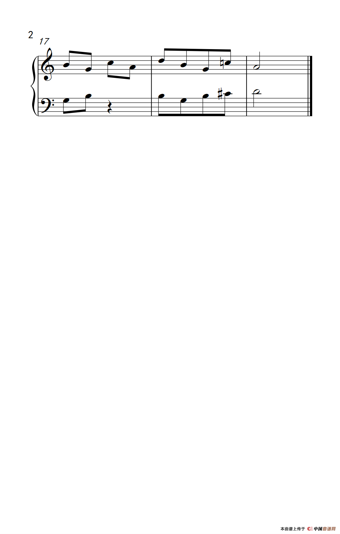 附录：基础练习 9（巴托克 小宇宙 钢琴教程 2）