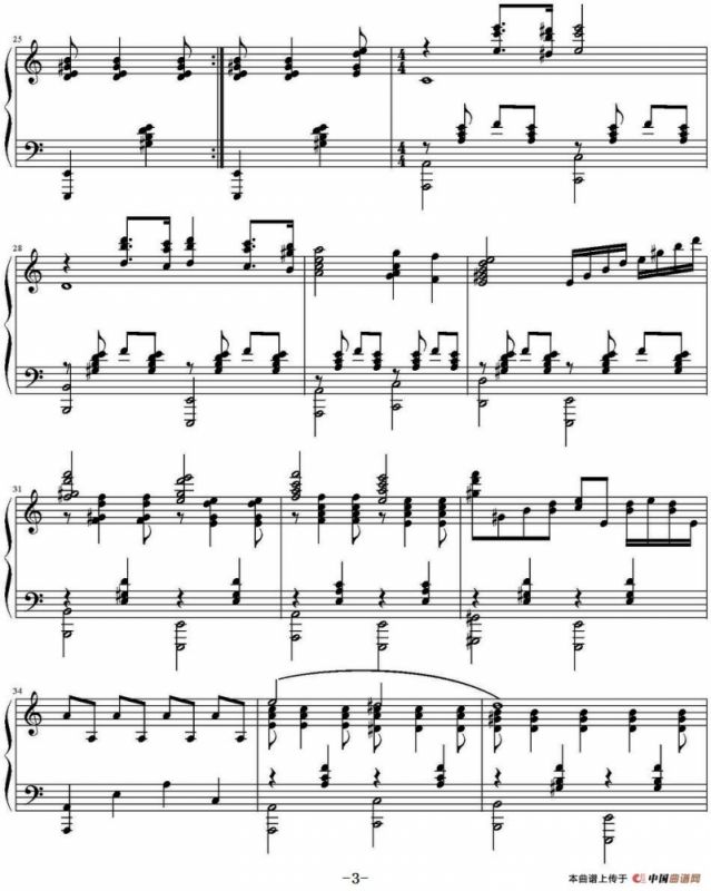 夜莺 （C大调版、林泽贤编配版）