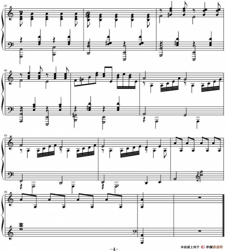 夜莺 （C大调版、林泽贤编配版）