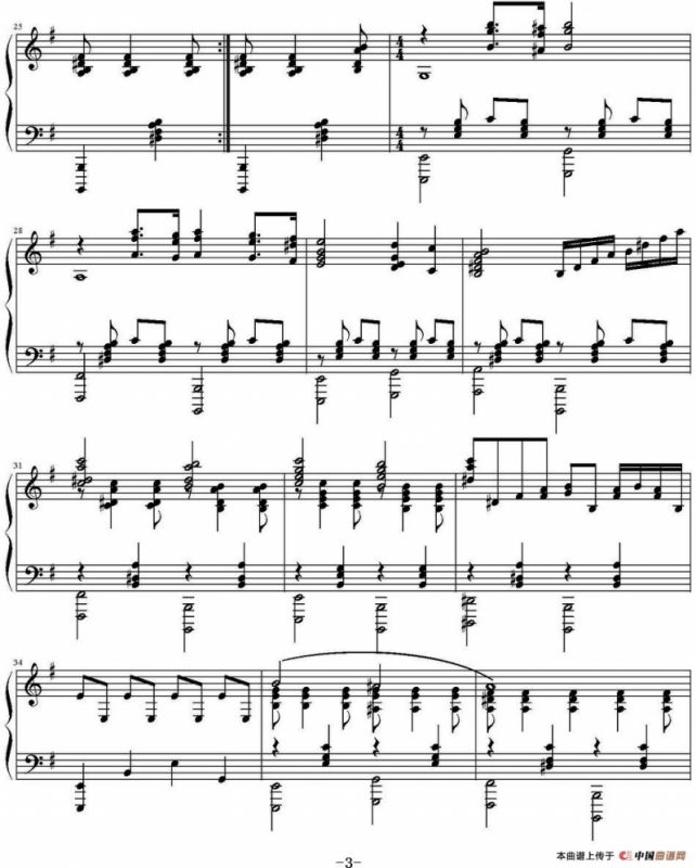 夜莺 （G大调、林泽贤编配版）