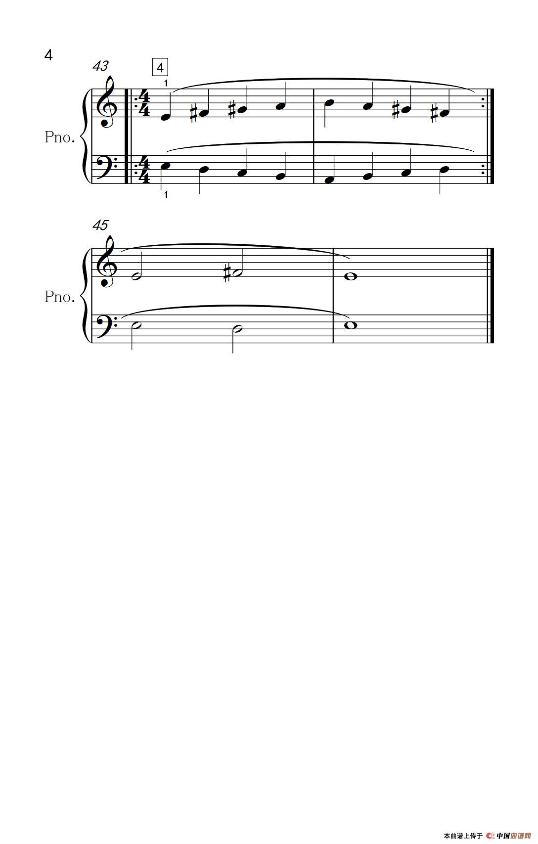 附录：基础练习（巴托克 小宇宙 钢琴教程 1）