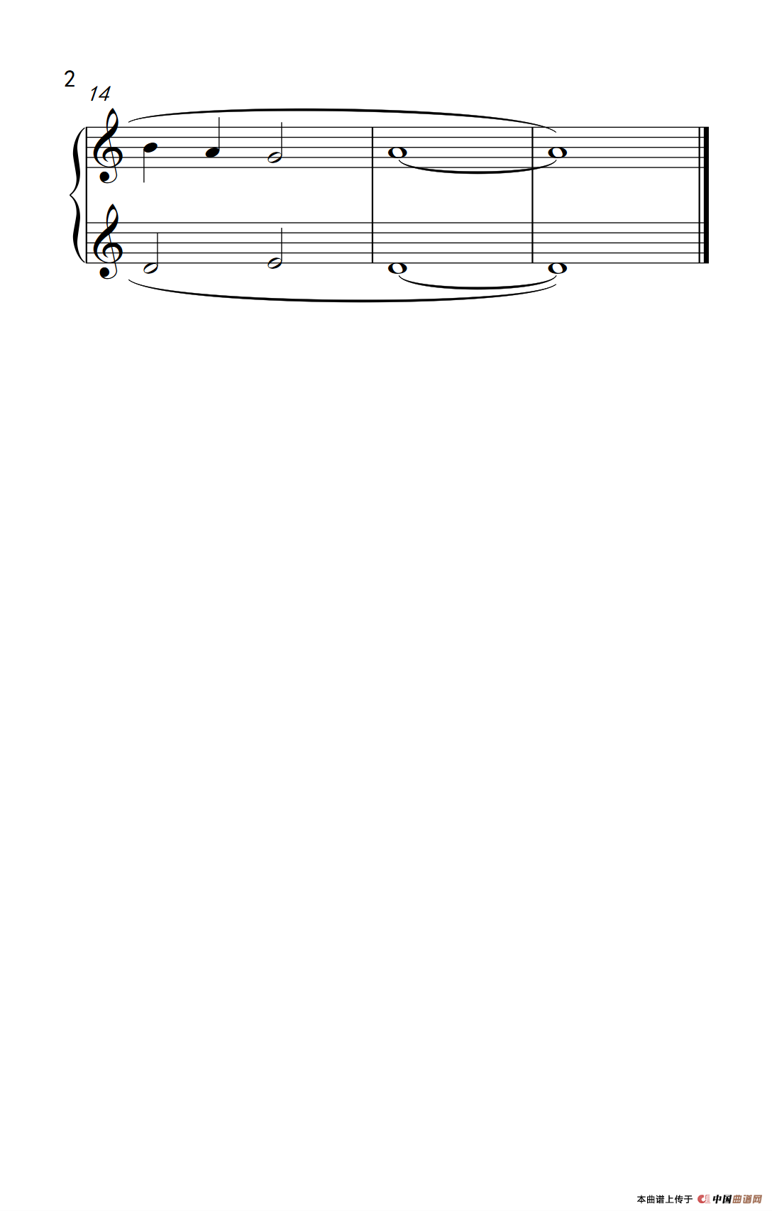 模仿与对位（巴托克 小宇宙 钢琴教程 1）