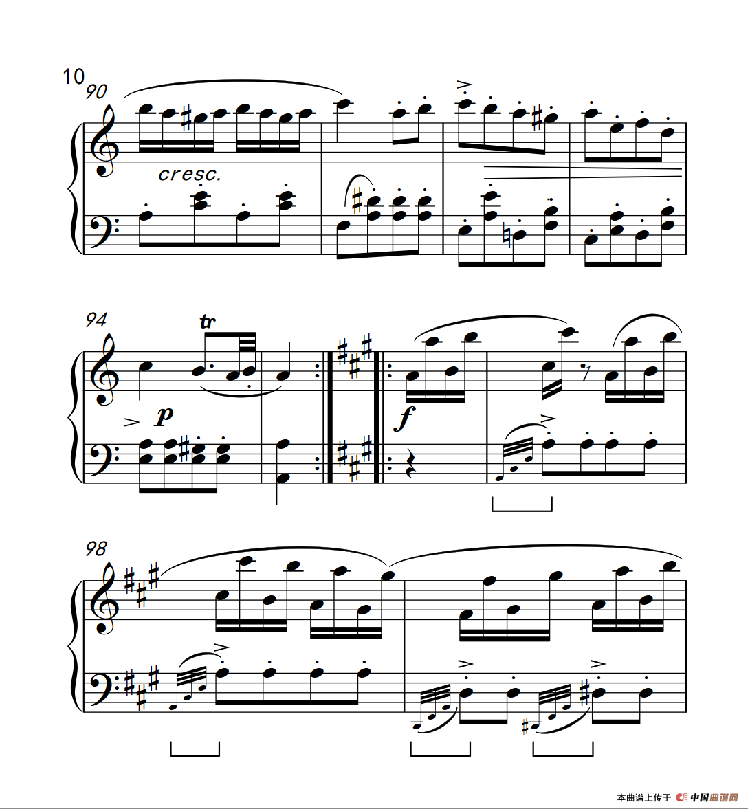 A大调钢琴奏鸣曲（土耳其风格的回旋曲）