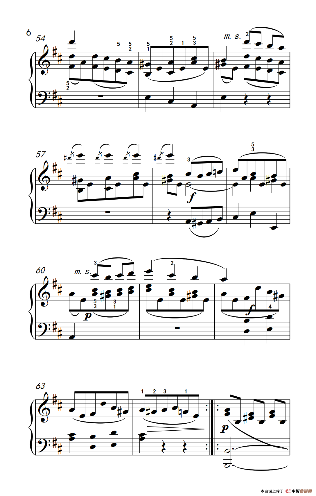 A大调钢琴奏鸣曲（小步舞曲）