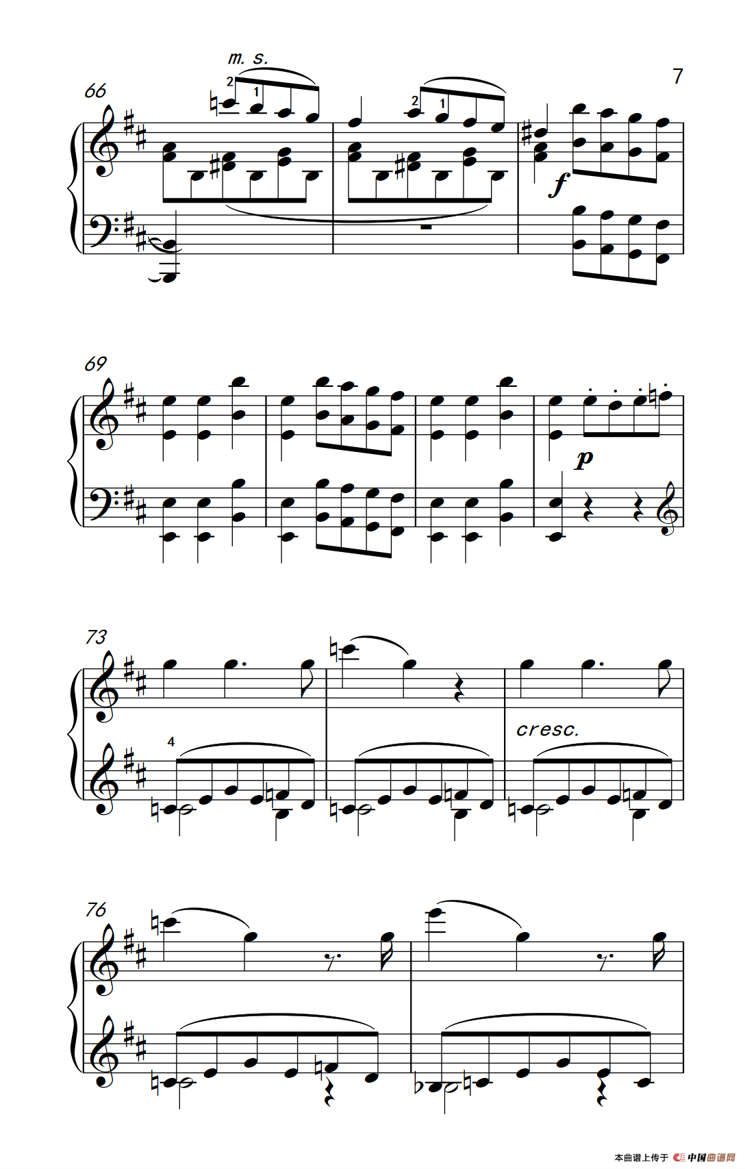 A大调钢琴奏鸣曲（小步舞曲）