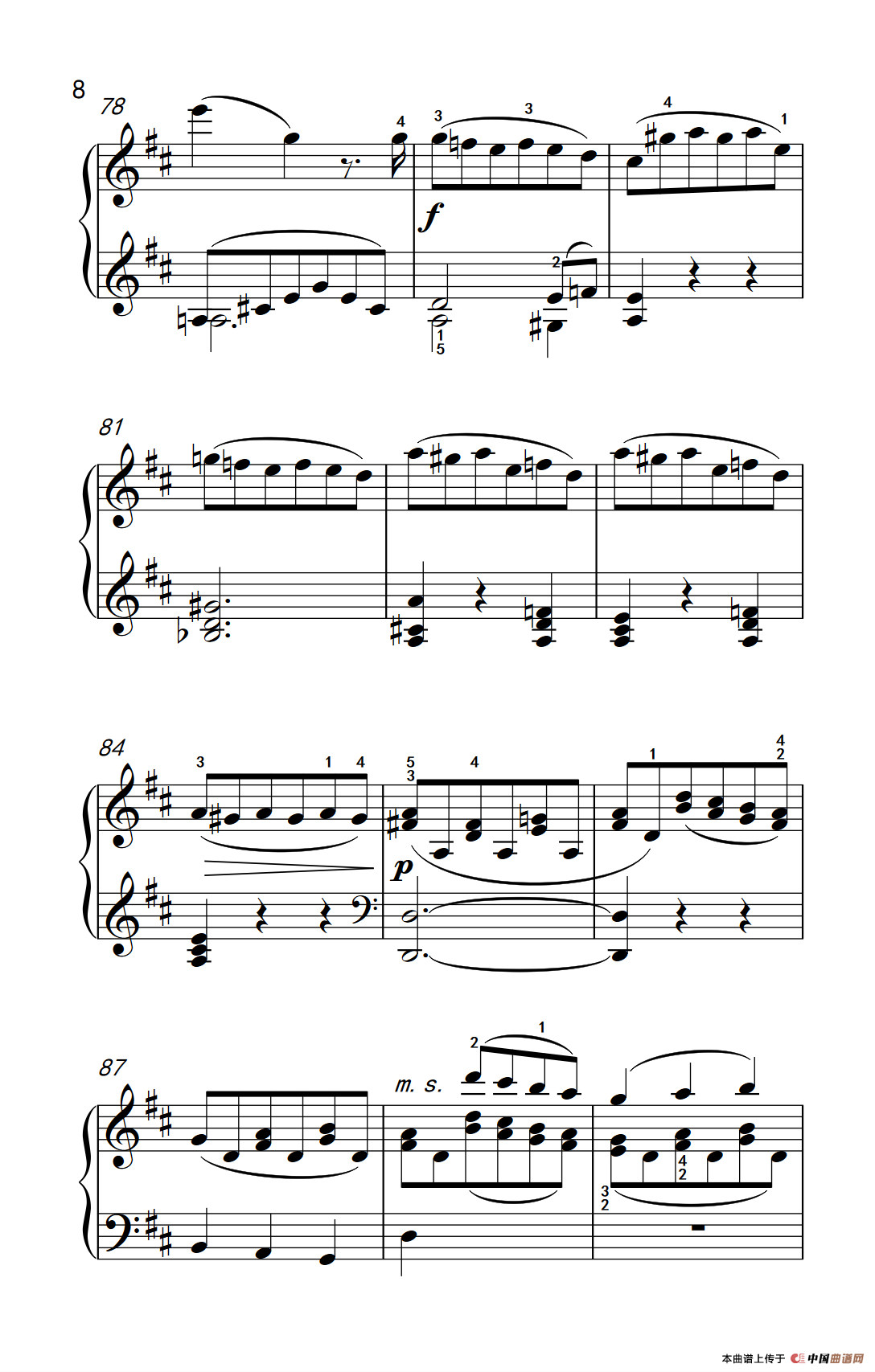 A大调钢琴奏鸣曲（小步舞曲）