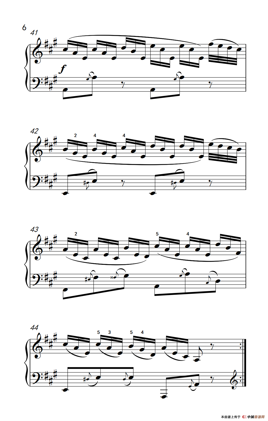 A大调钢琴奏鸣曲 优雅的行板