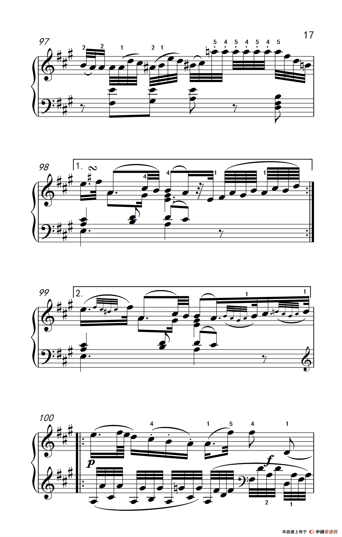 A大调钢琴奏鸣曲 优雅的行板