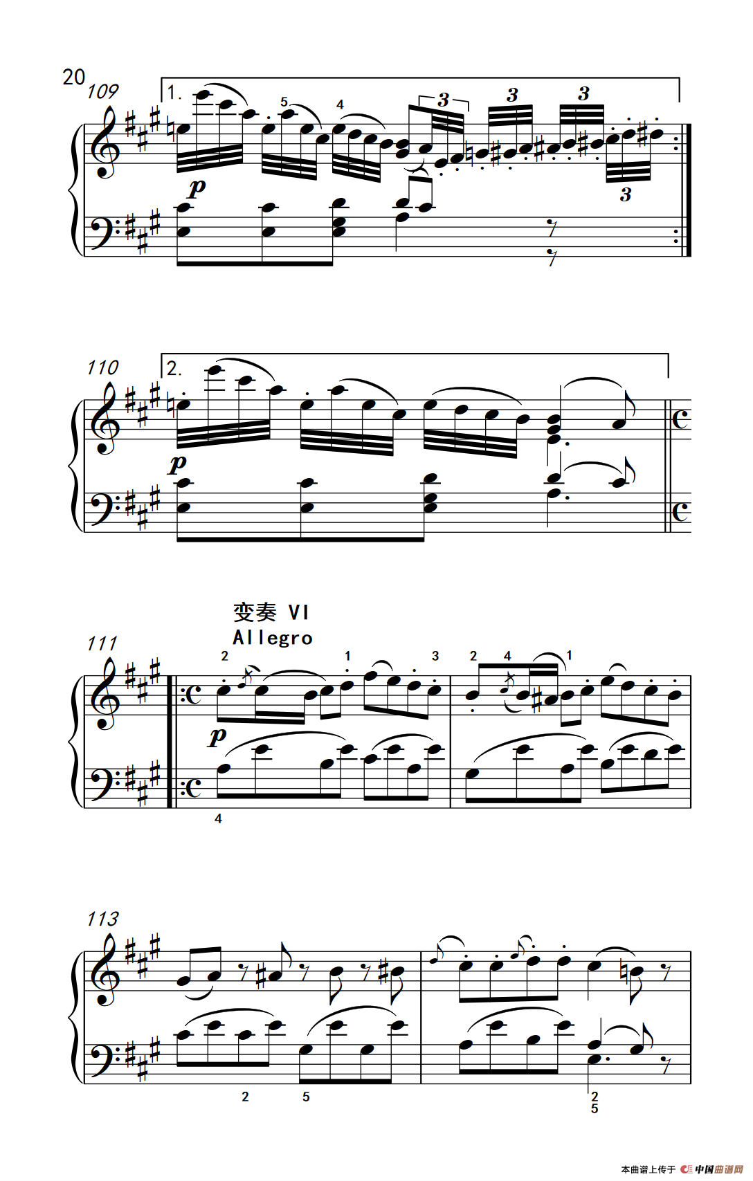 A大调钢琴奏鸣曲 优雅的行板